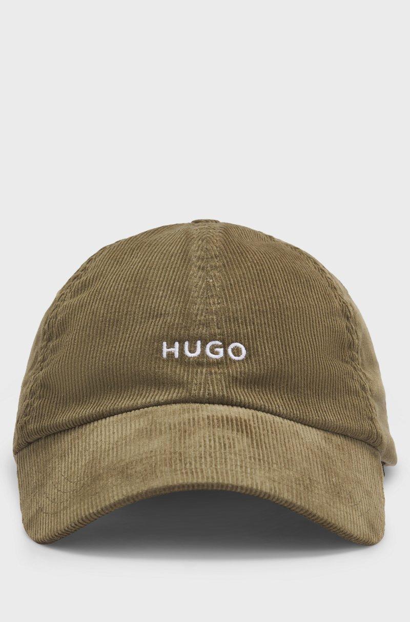 Hugo Boss Gorra De Pana De Algodón Con Logo Bordado