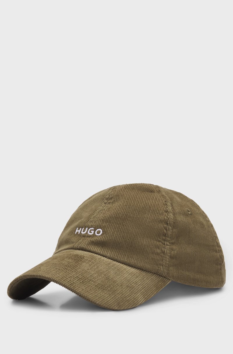 Hugo Boss Gorra De Pana De Algodón Con Logo Bordado