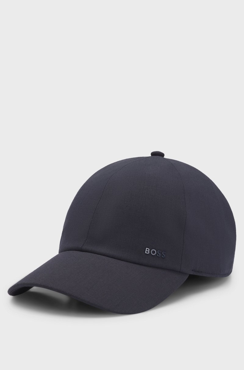 Hugo Boss Gorra De Sarga Aterciopelada Con Logo De Letras