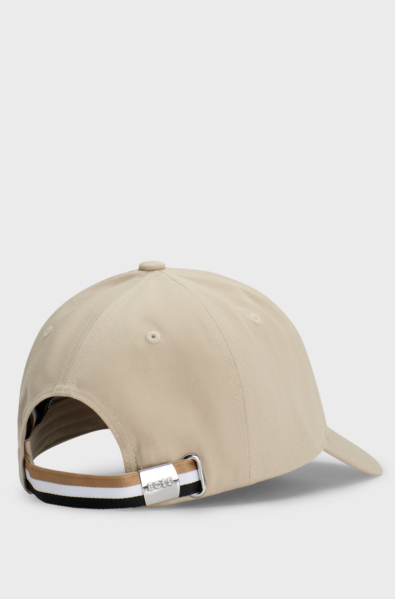 Hugo Boss Gorra De Sarga De Algodón Con Detalle De Logo