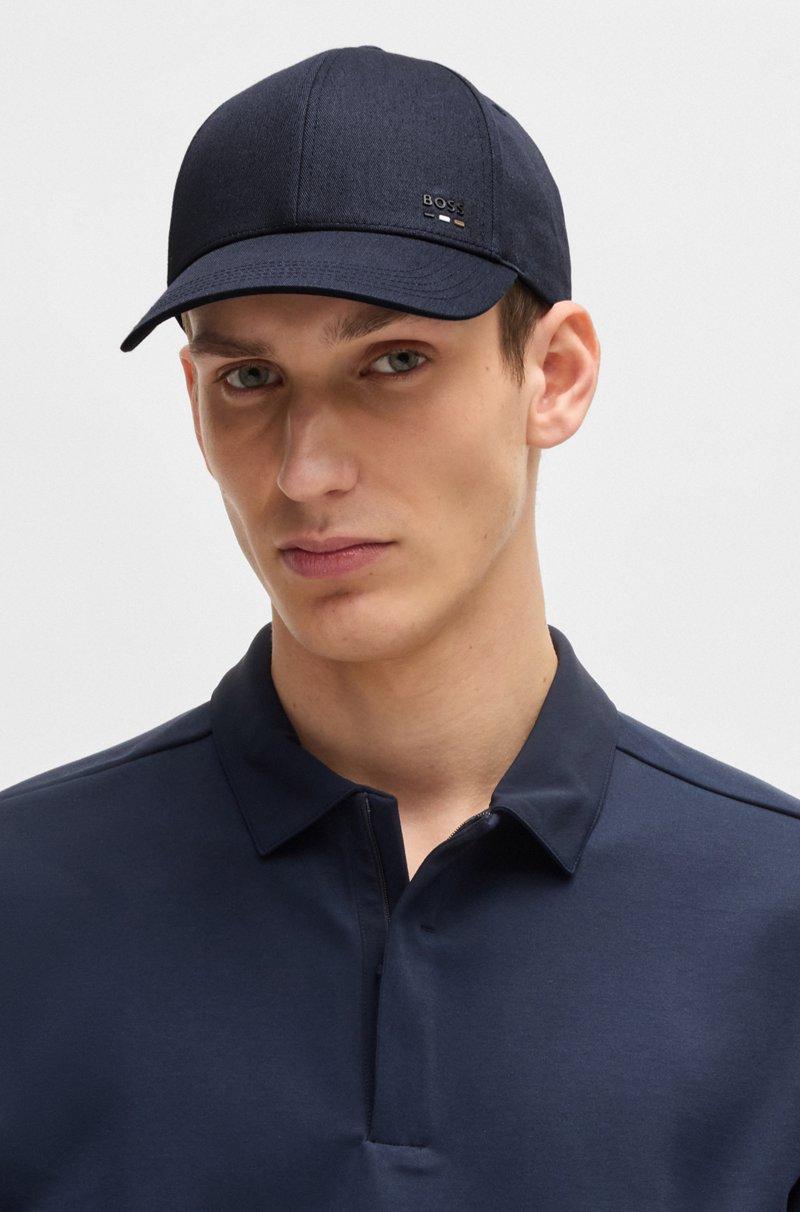 Hugo Boss Gorra De Sarga De Algodón Con Detalle De Logo
