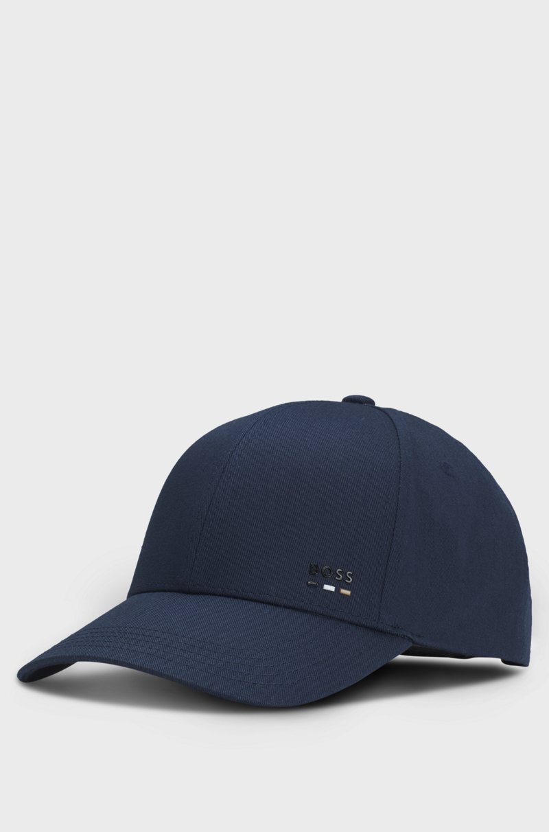 Hugo Boss Gorra De Sarga De Algodón Con Detalle De Logo