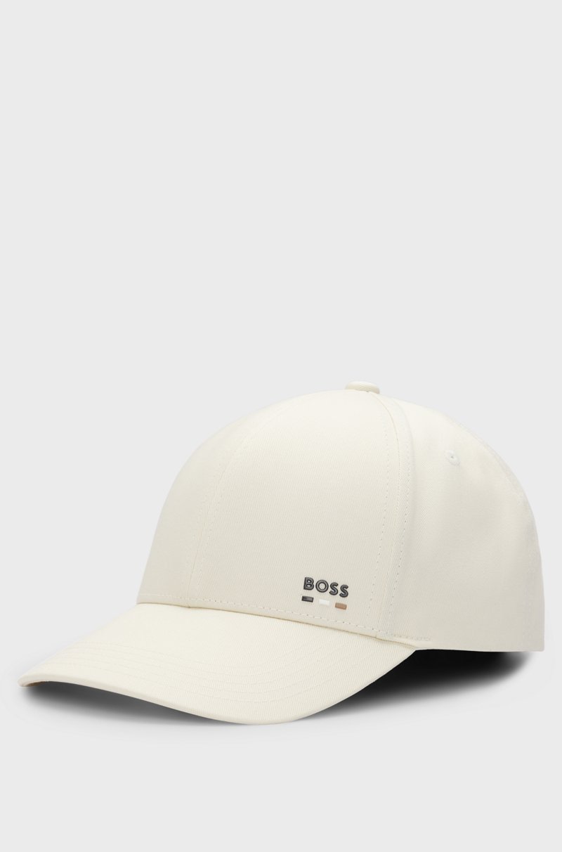 Hugo Boss Gorra de sarga de algodón con detalle de logo Hugo Boss Gorra de sarga de algodón con detalle de logo