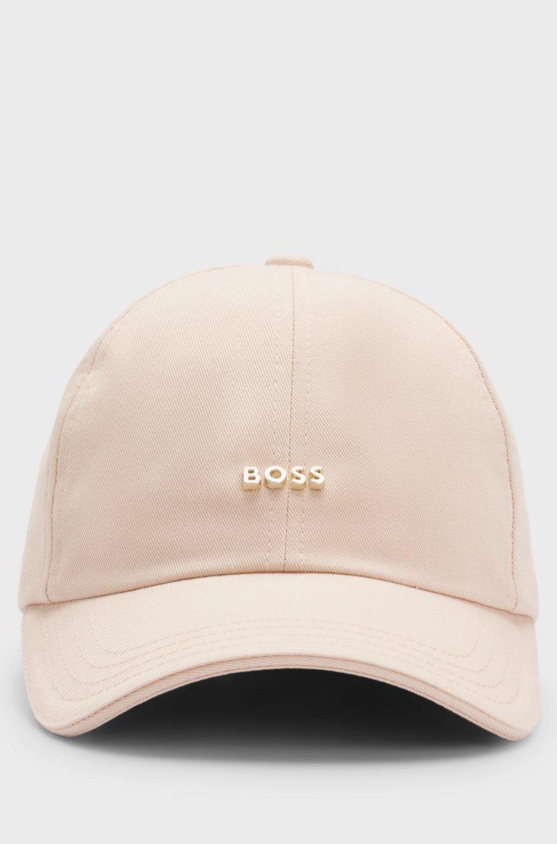 Hugo Boss Gorra De Sarga De Algodón Con Detalle De Logotipo Metálico