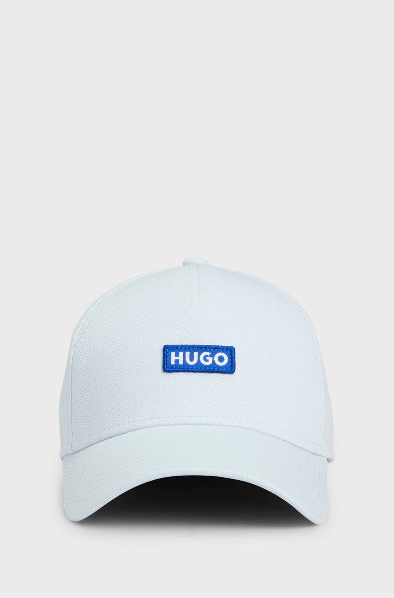 Hugo Boss Gorra De Sarga De Algodón Con Etiqueta De Logo Bordado