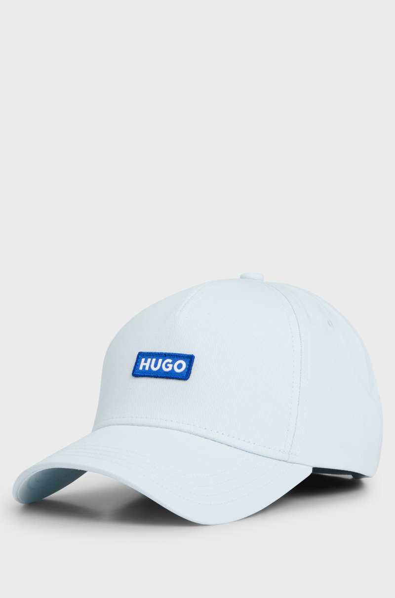 Hugo Boss Gorra De Sarga De Algodón Con Etiqueta De Logo Bordado