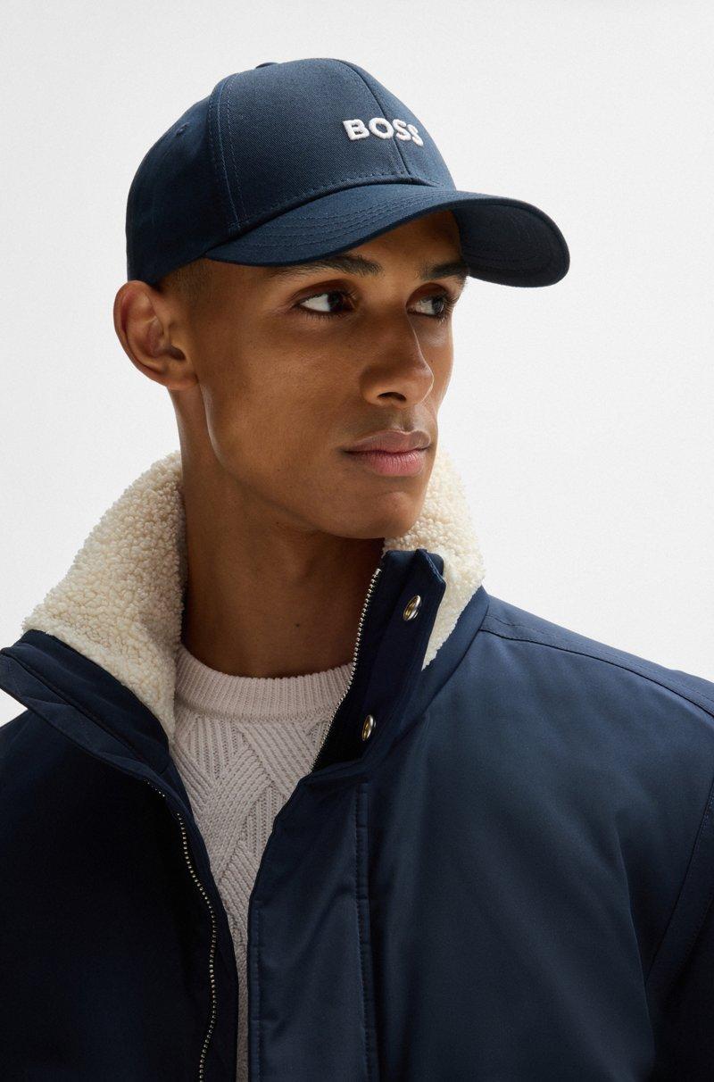 Hugo Boss Gorra De Sarga De Algodón Con Logo Bordado