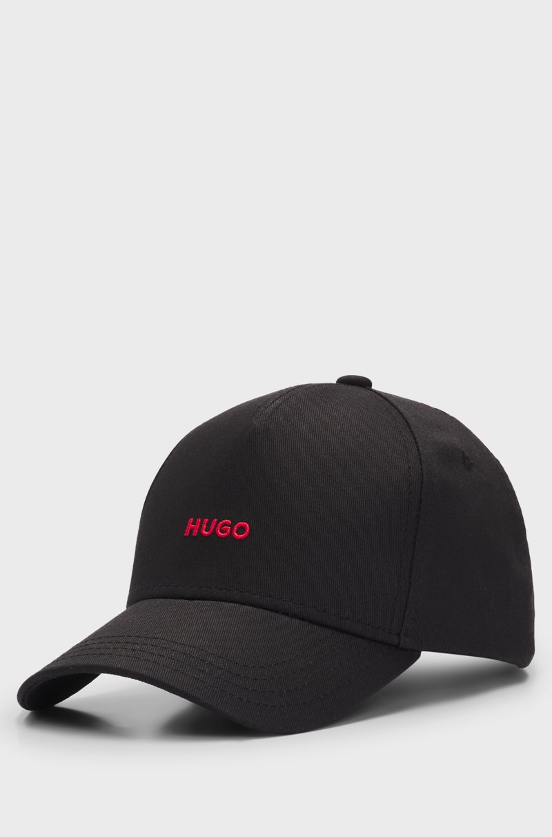 Hugo Boss Gorra de sarga de algodón con logo bordado