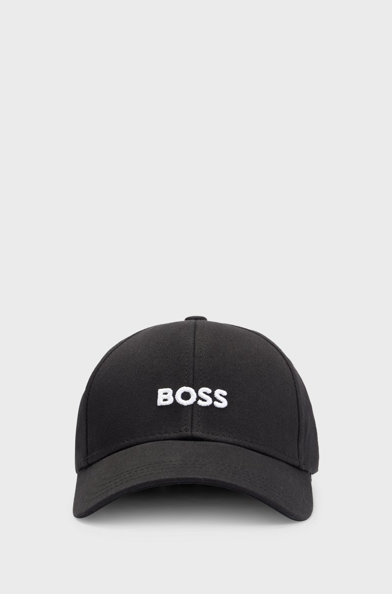 Hugo Boss Gorra De Sarga De Algodón Con Logo Bordado