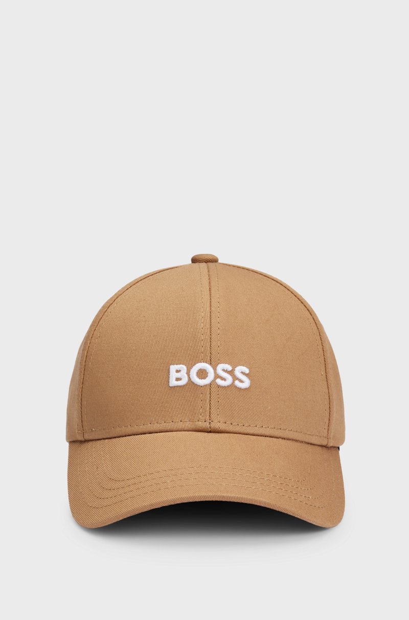 Hugo Boss Gorra De Sarga De Algodón Con Logo Bordado
