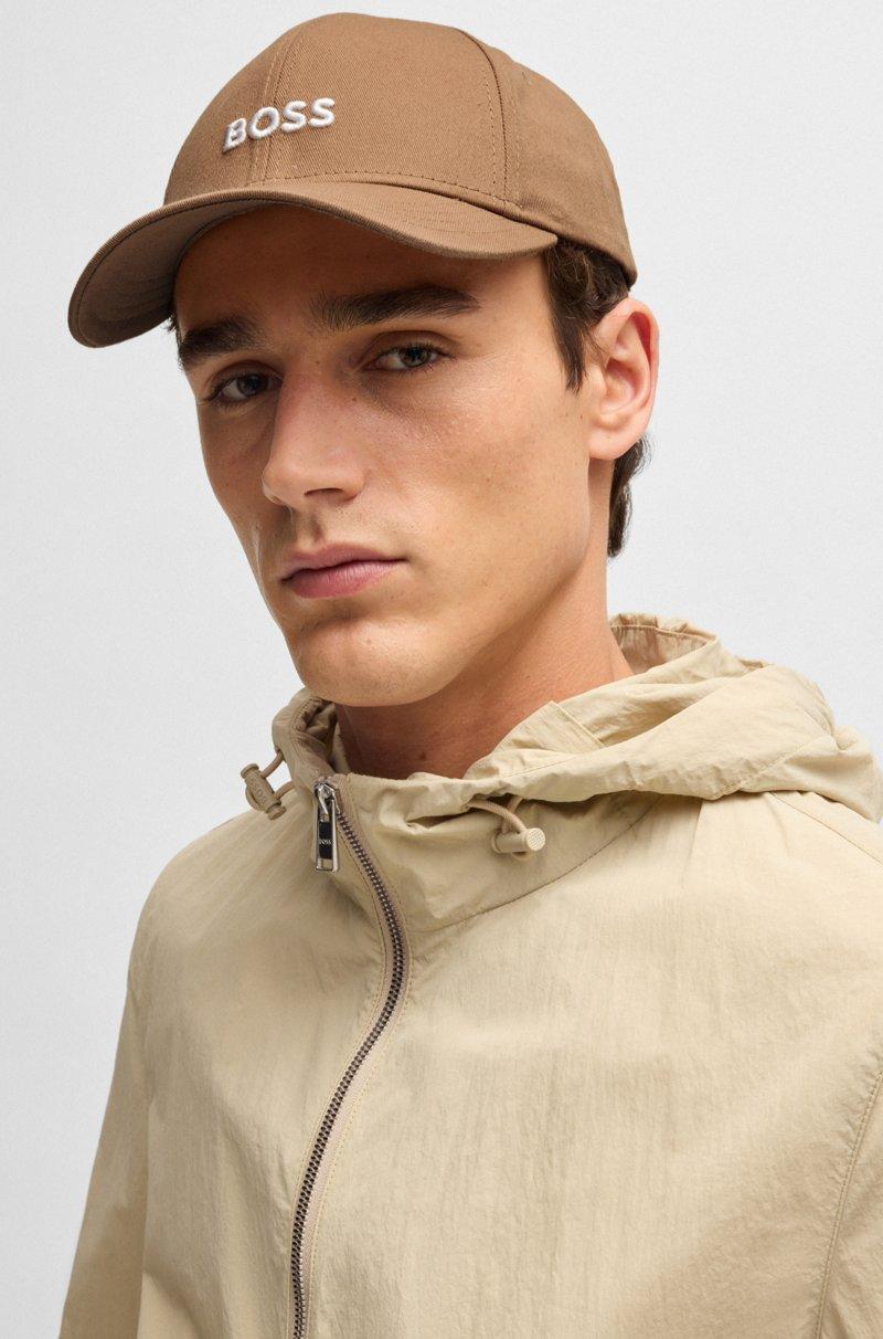 Hugo Boss Gorra De Sarga De Algodón Con Logo Bordado