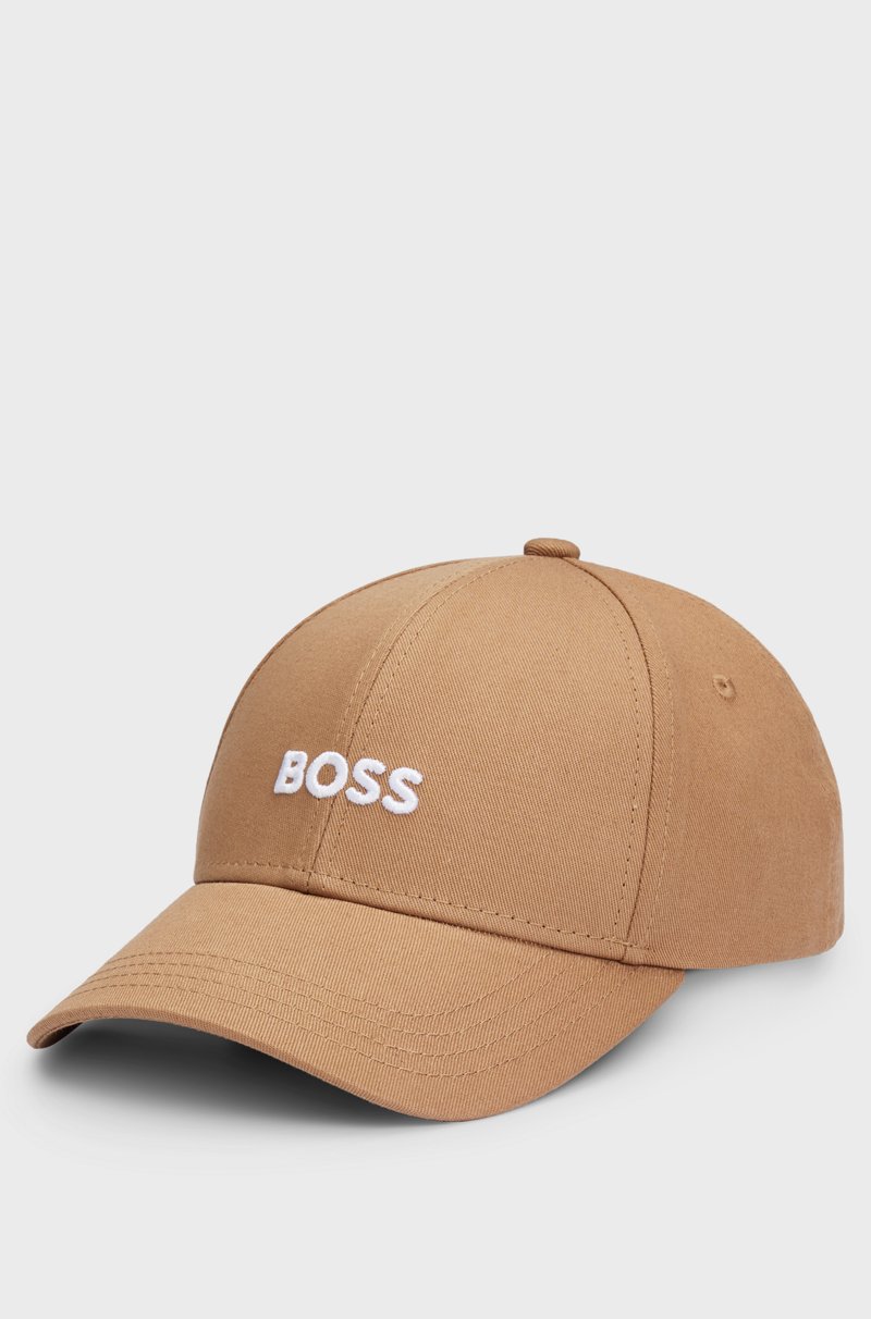 Hugo Boss Gorra De Sarga De Algodón Con Logo Bordado