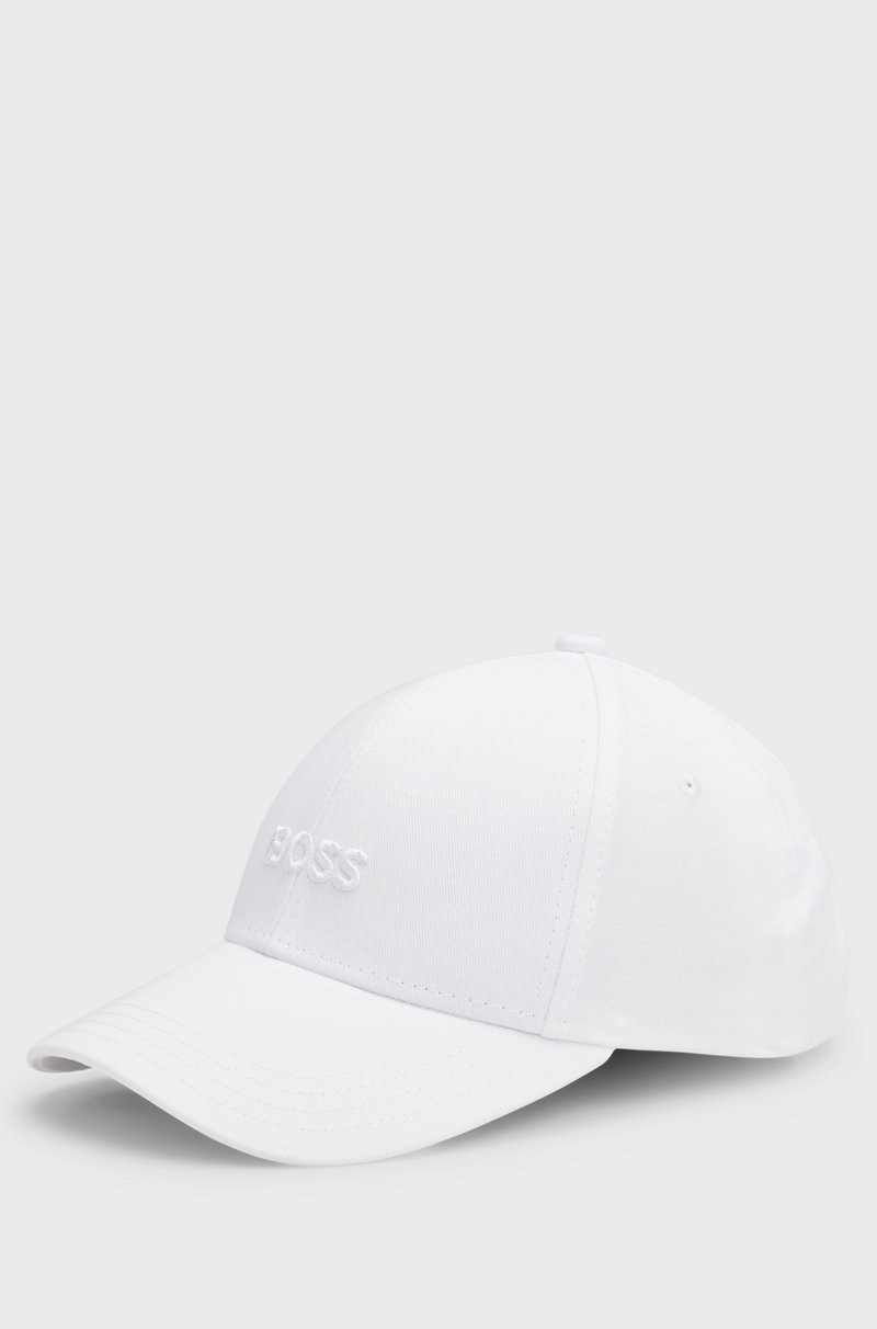 Hugo Boss Gorra De Sarga De Algodón Con Logo Bordado