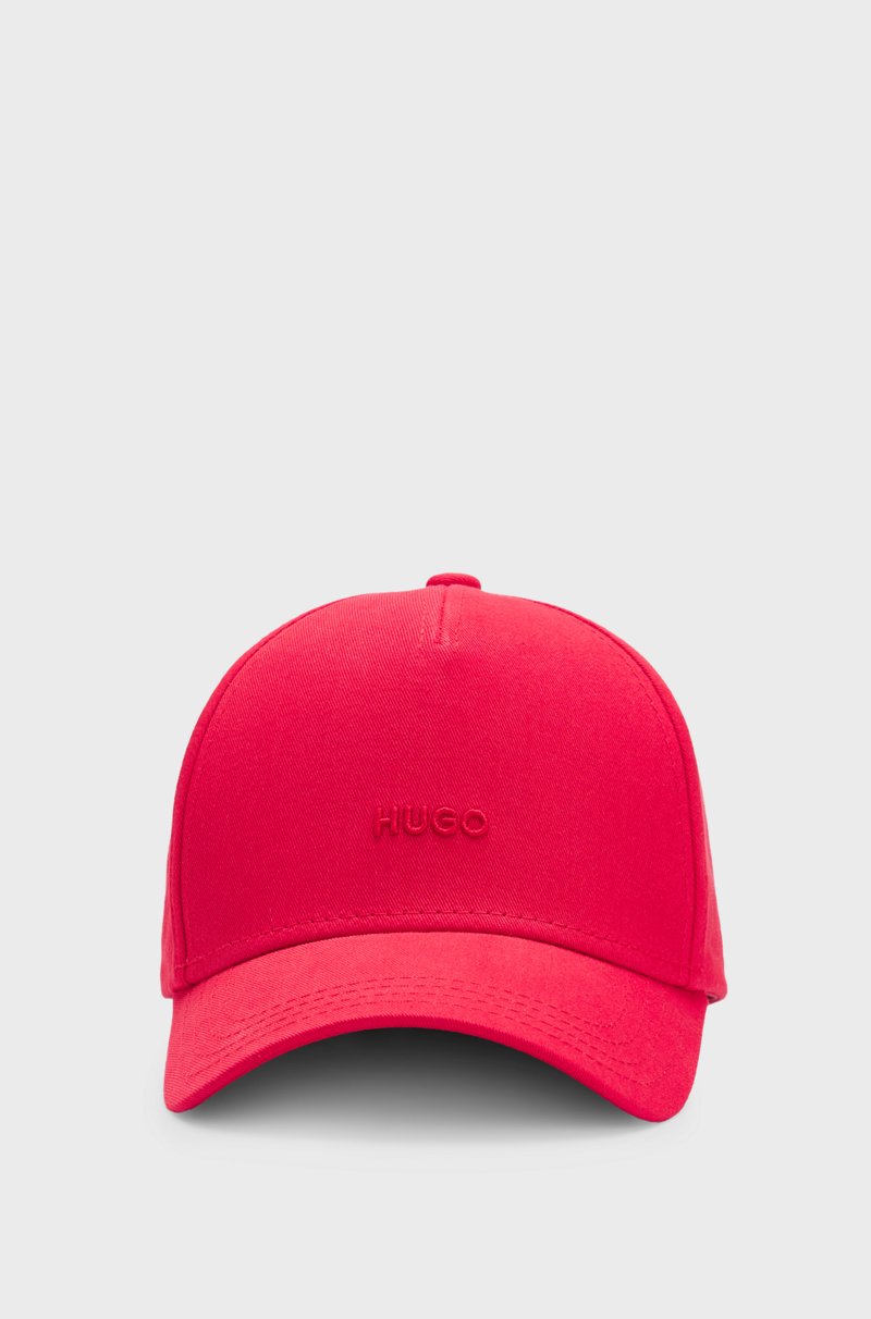 Hugo Boss Gorra De Sarga De Algodón Con Logo Bordado