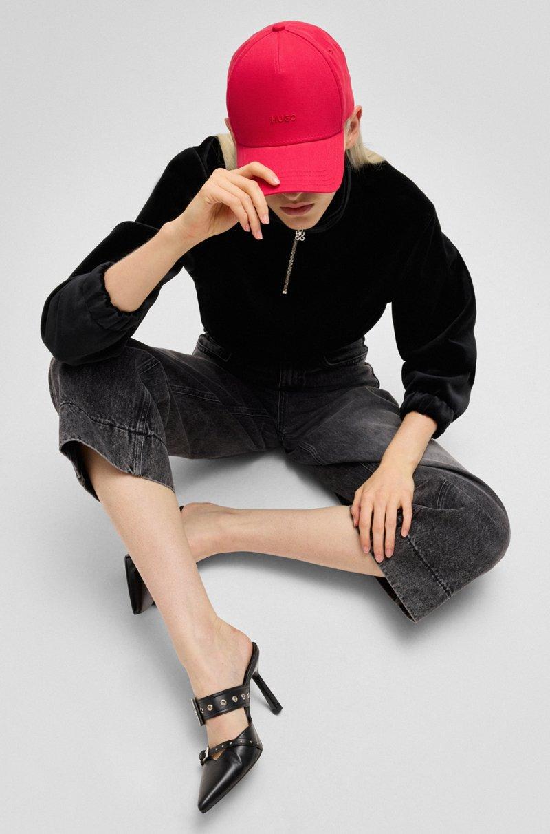 Hugo Boss Gorra De Sarga De Algodón Con Logo Bordado