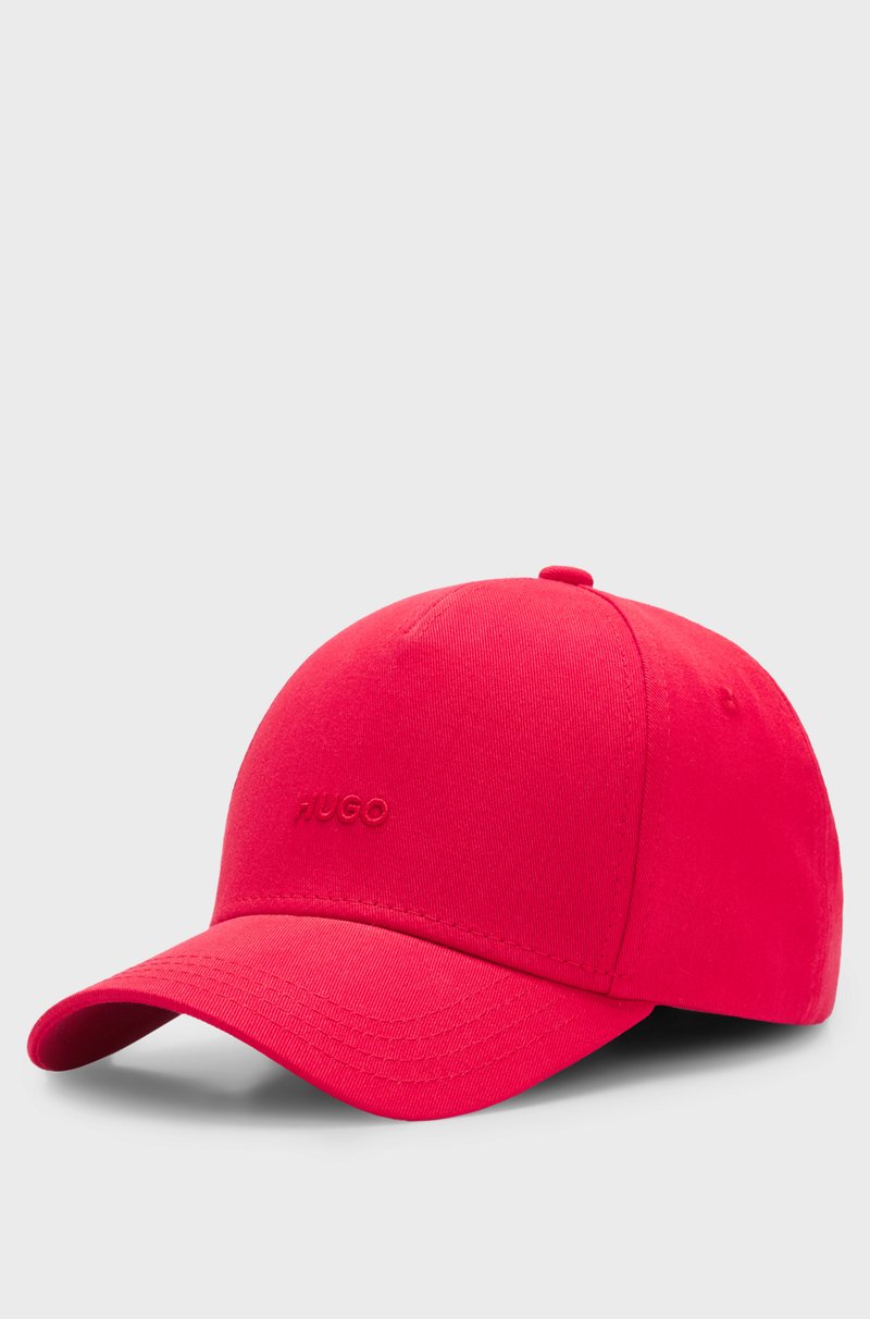 Hugo Boss Gorra De Sarga De Algodón Con Logo Bordado