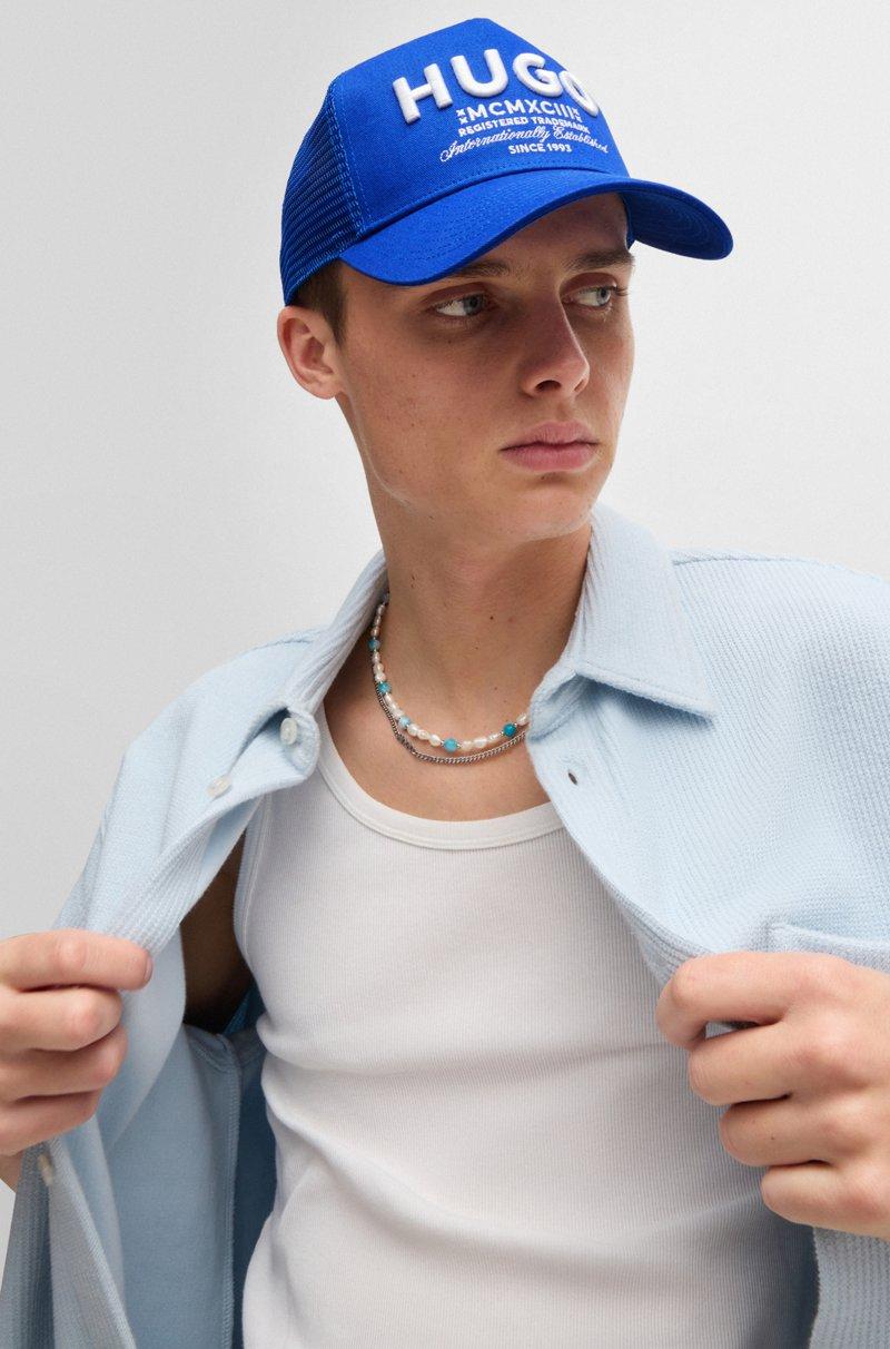 Hugo Boss Gorra De Sarga De Algodón Con Logo Bordado