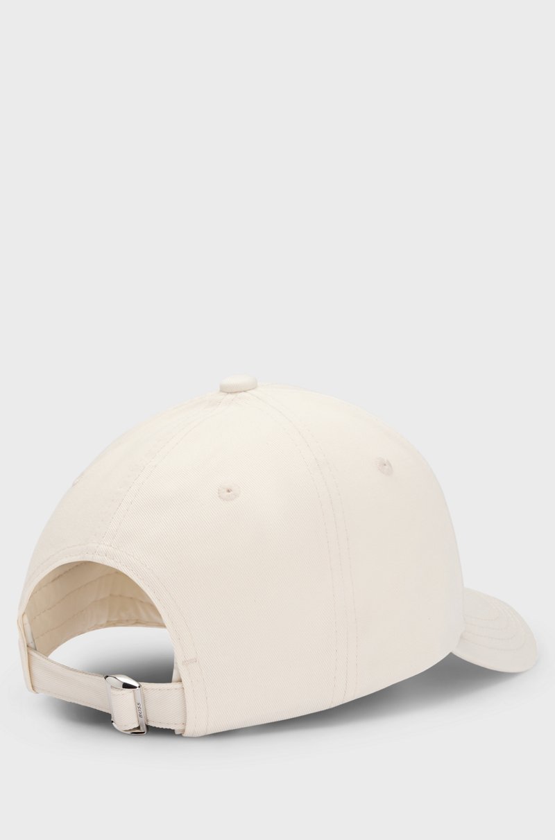 Hugo Boss Gorra De Sarga De Algodón Con Logo Bordado