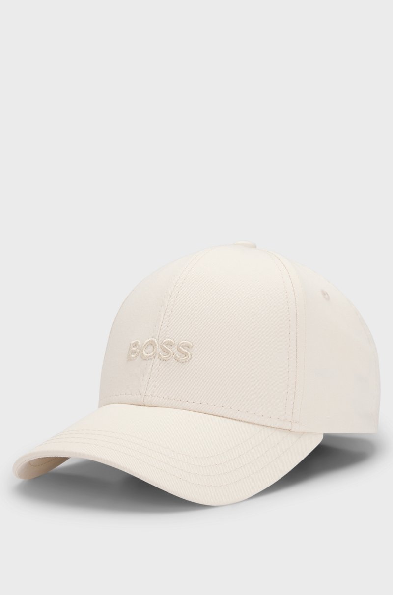 Hugo Boss Gorra de sarga de algodón con logo bordado