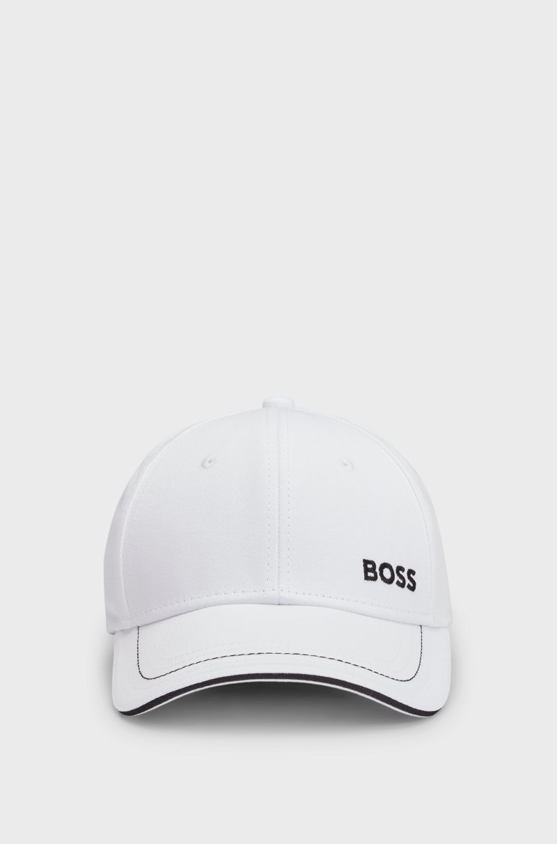 Hugo Boss Gorra De Sarga De Algodón Con Logo Bordado Y Hebilla De Metal