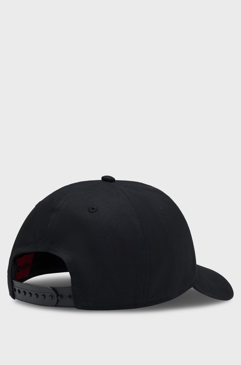 Hugo Boss Gorra De Sarga De Algodón Con Logo En La Parte Delantera Y En La Visera
