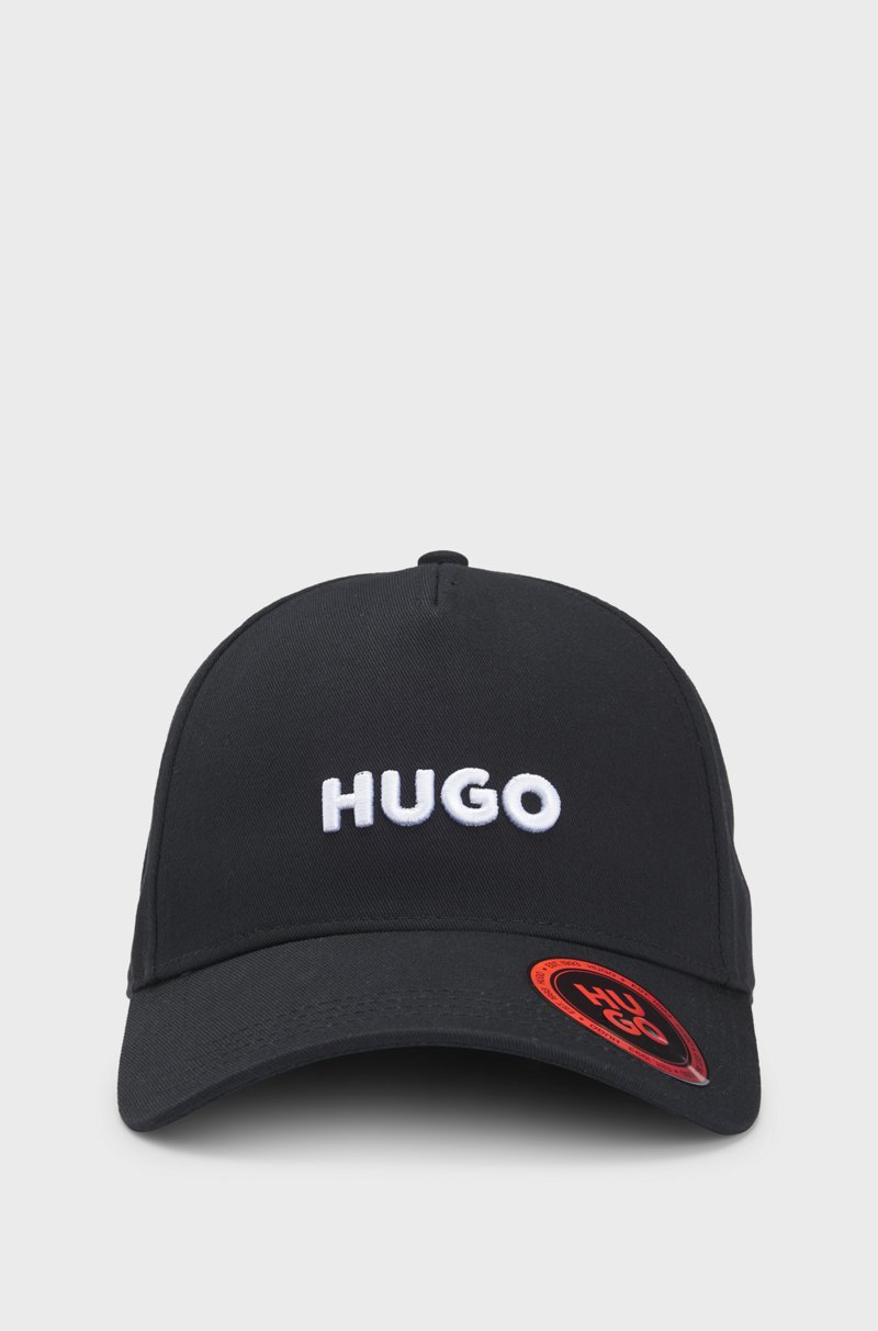 Hugo Boss Gorra De Sarga De Algodón Con Logo En La Parte Delantera Y En La Visera