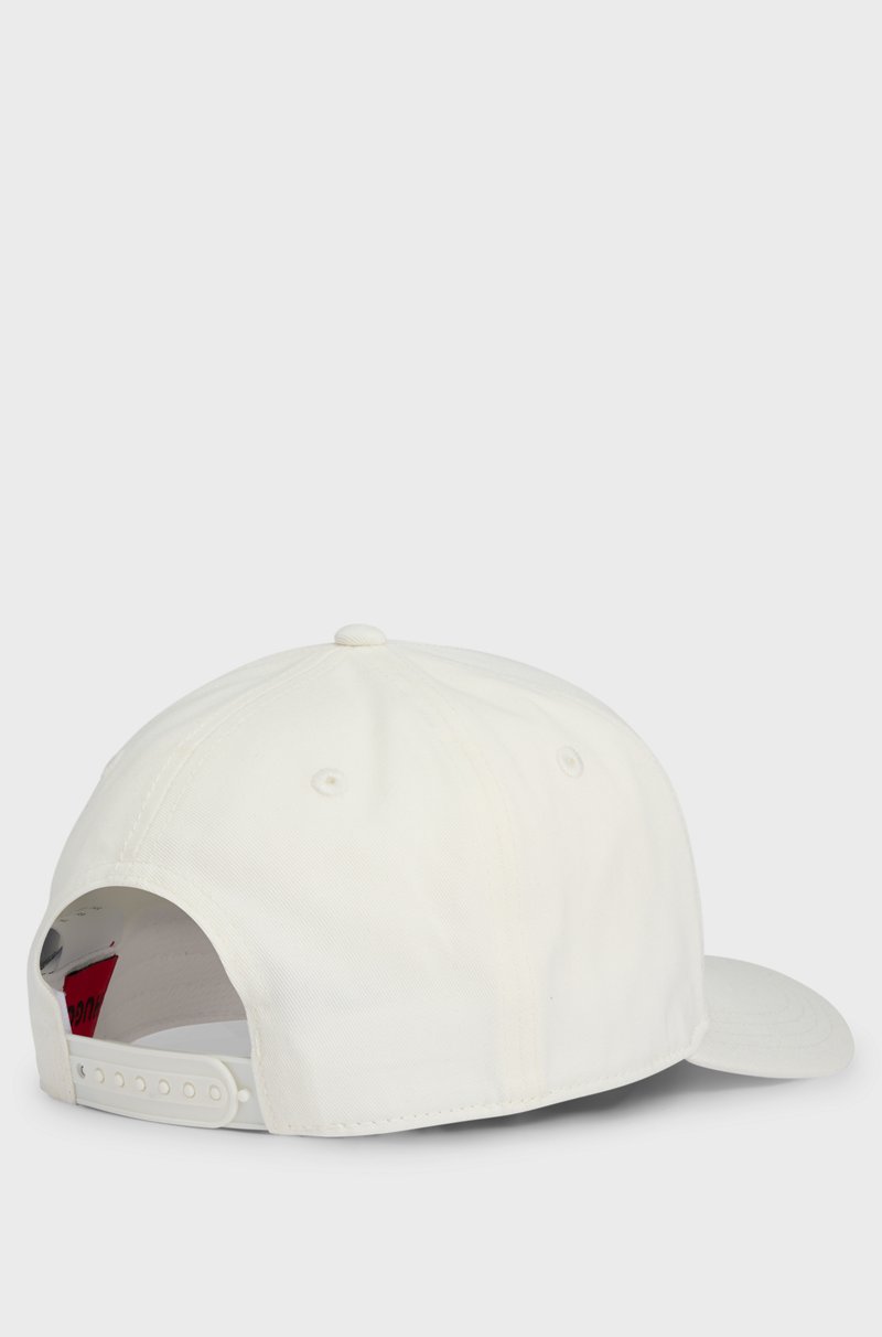 Hugo Boss Gorra De Sarga De Algodón Con Logo Geométrico