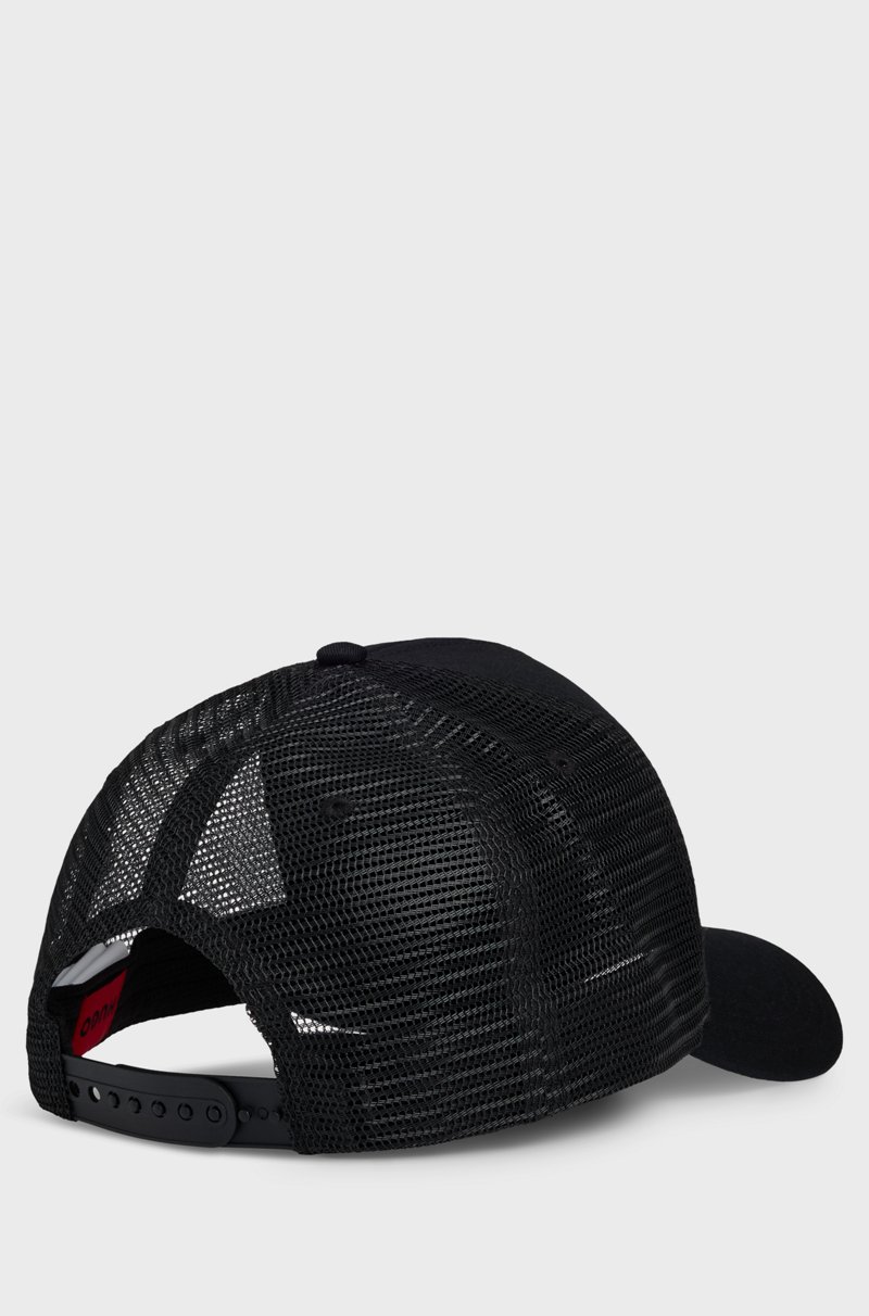Hugo Boss Gorra De Sarga De Algodón Con Paneles De Malla