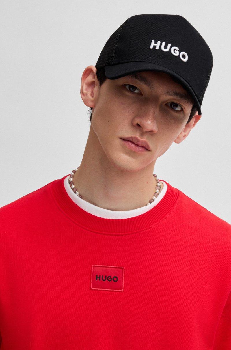 Hugo Boss Gorra De Sarga De Algodón Con Paneles De Malla