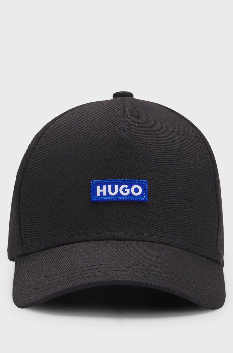 Hugo Boss Gorra De Sarga De Algodón Con Parche De Logo Azul