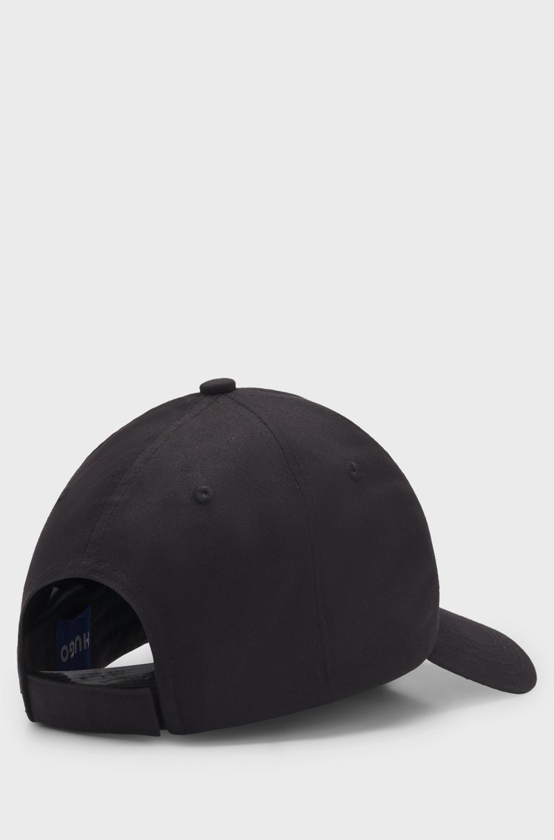 Hugo Boss Gorra De Sarga De Algodón Con Parche De Logo Azul