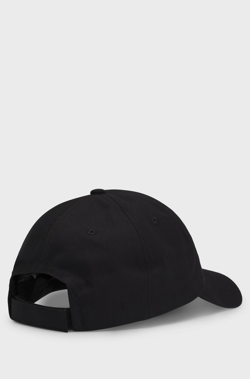 Hugo Boss Gorra De Sarga De Algodón Con Parche De Logotipo Tejido