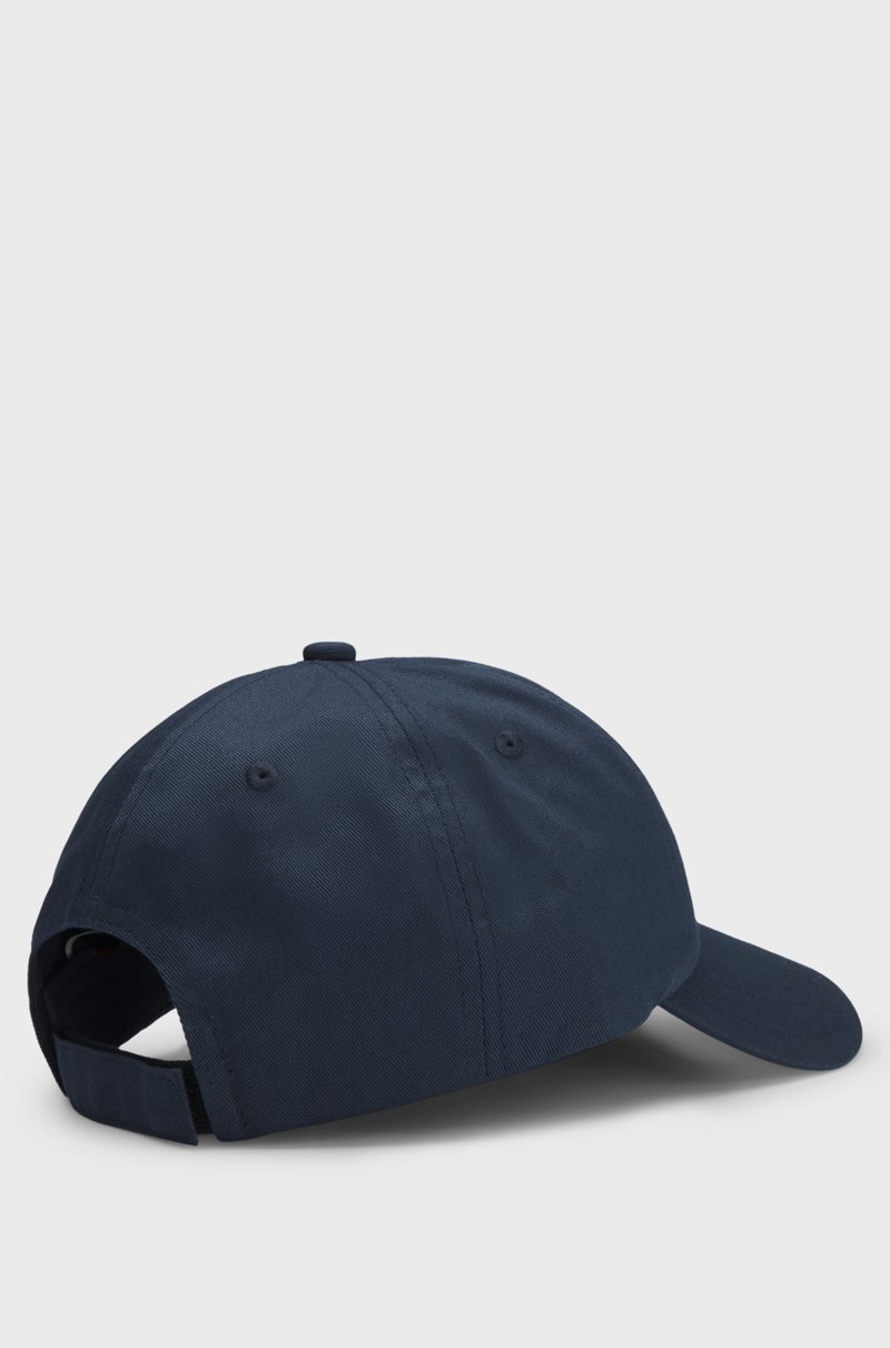 Hugo Boss Gorra De Sarga De Algodón Con Parche De Logotipo Tejido