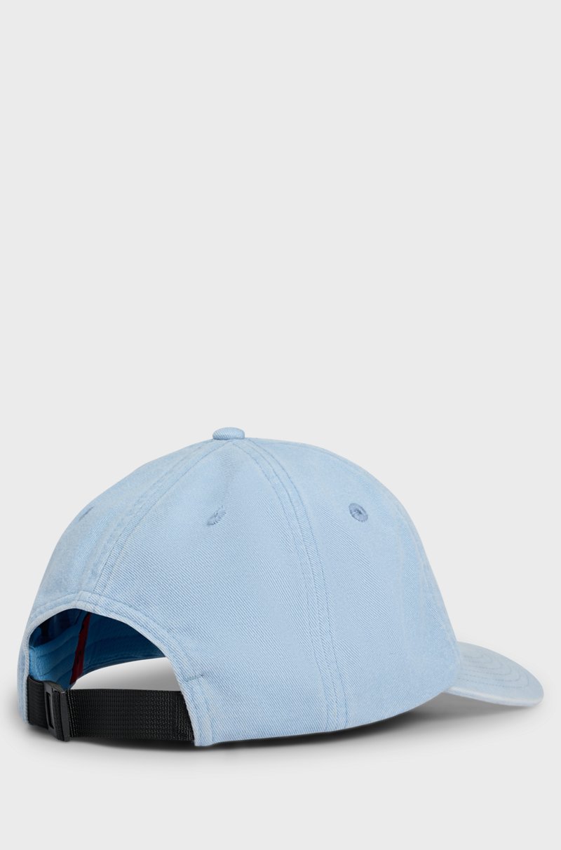 Hugo Boss Gorra De Sarga De Algodón De Seis Paneles Con Logo Bordado