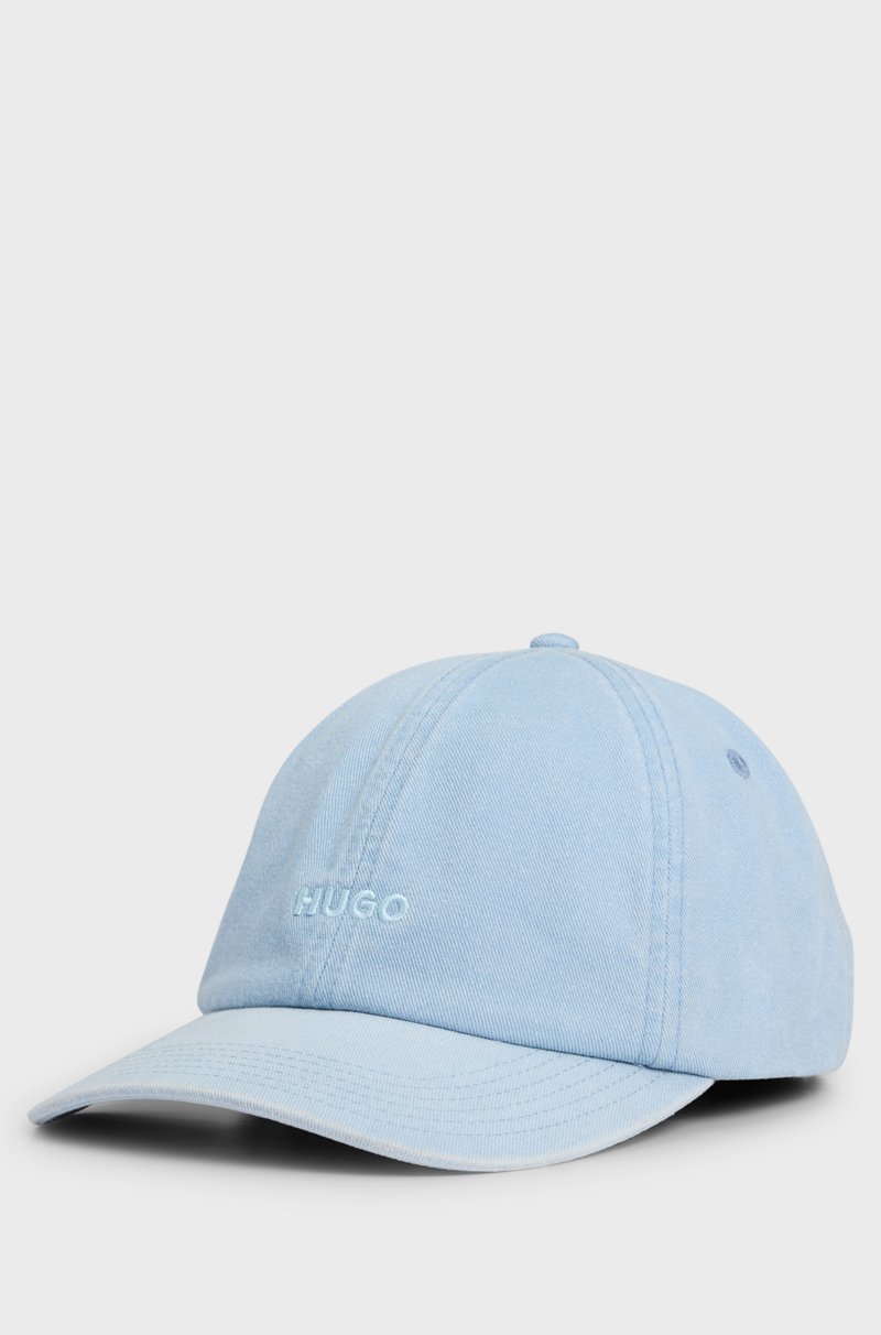 Hugo Boss Gorra de sarga de algodón de seis paneles con logo bordado