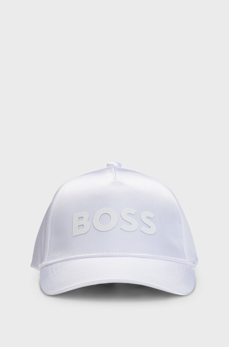 Hugo Boss Gorra de satén con logo estampado de goma para niños