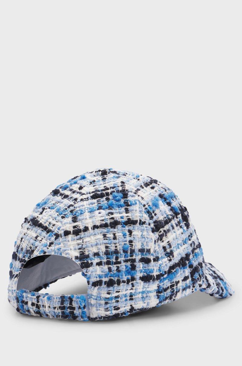 Hugo Boss Gorra De Tweed Multicolor Con Monograma Double B