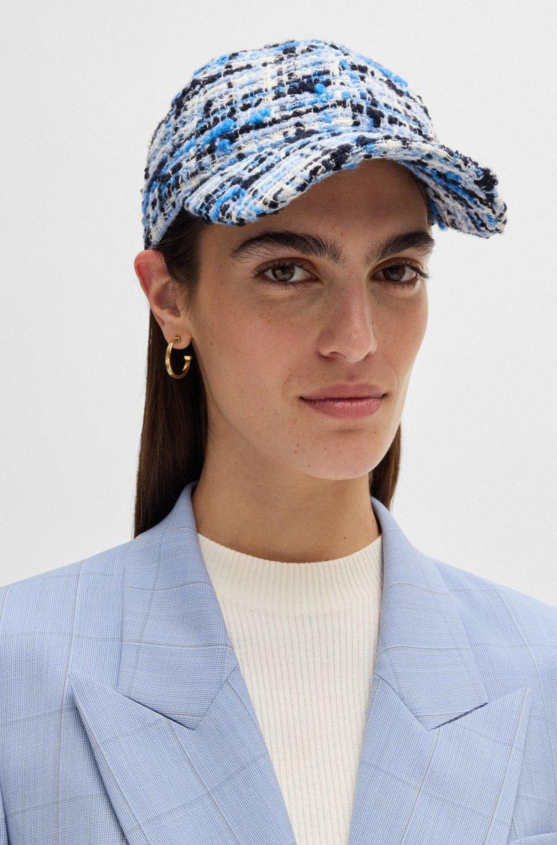 Hugo Boss Gorra De Tweed Multicolor Con Monograma Double B