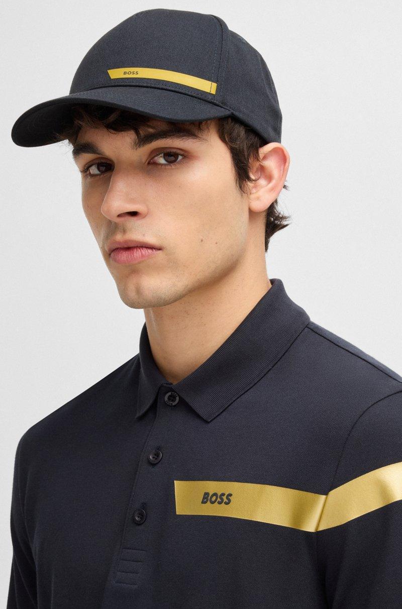 Hugo Boss Gorra En Sarga De Algodón Con Logo Estampado