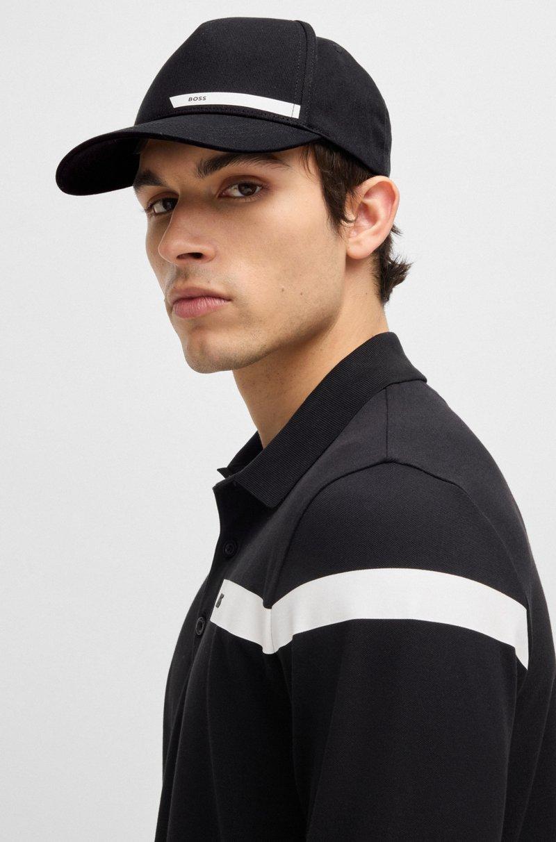 Hugo Boss Gorra En Sarga De Algodón Con Logo Estampado