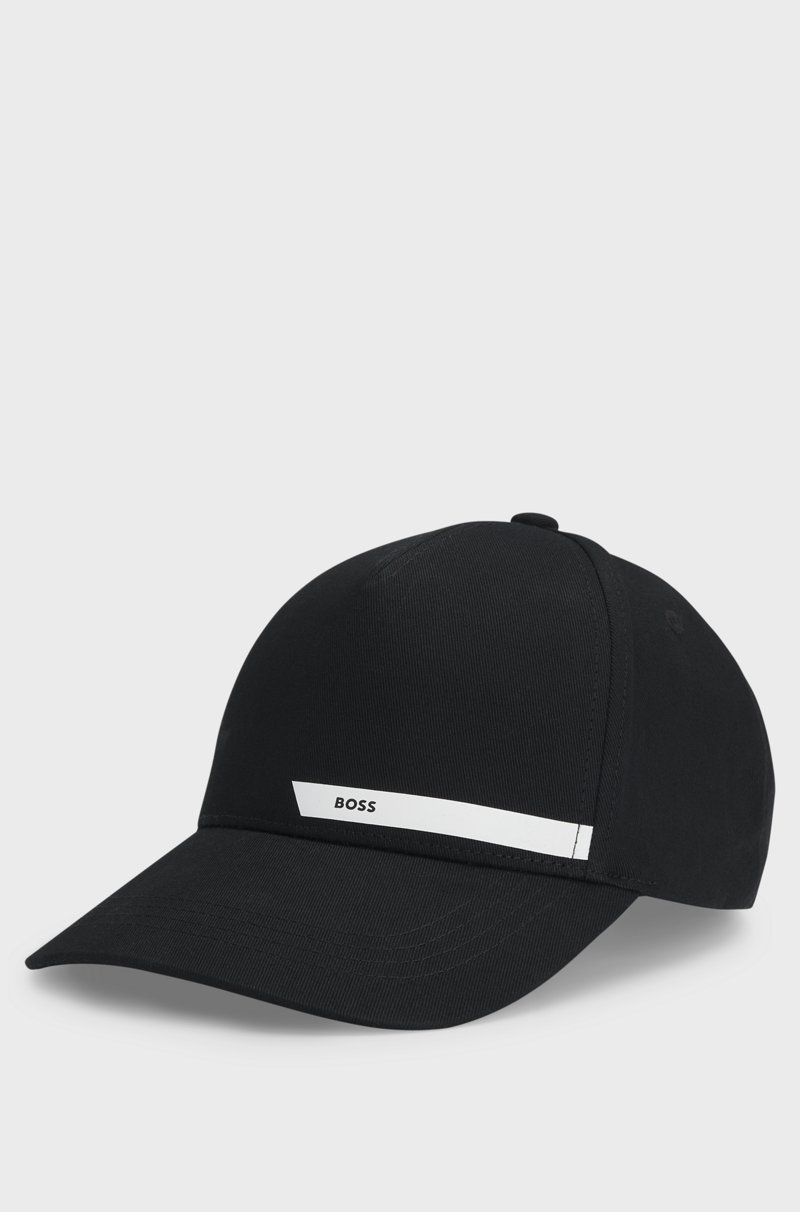 Hugo Boss Gorra en sarga de algodón con logo estampado