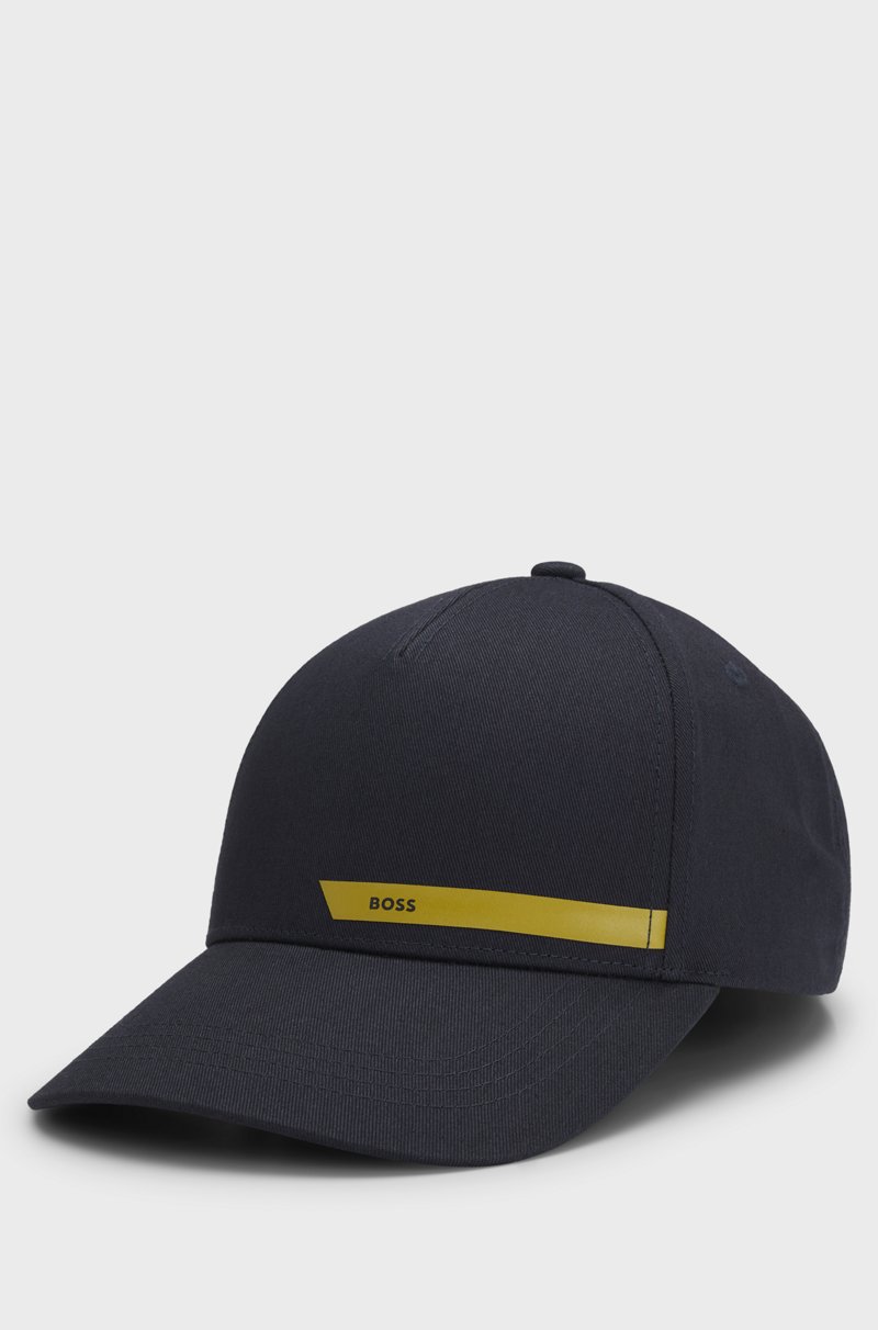 Hugo Boss Gorra en sarga de algodón con logo estampado Hugo Boss Gorra en sarga de algodón con logo estampado
