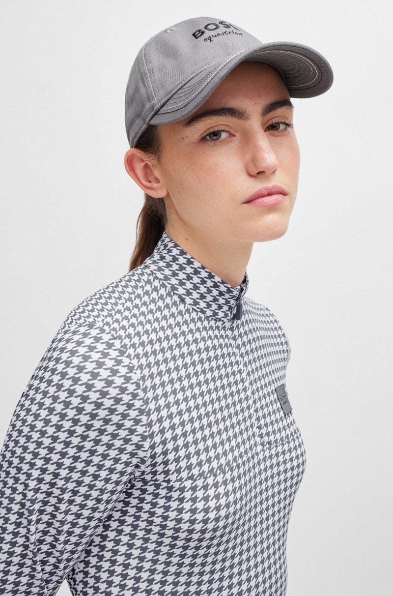 Hugo Boss Gorra Para Equitación Con Logo Bordado Y Correa De Piel