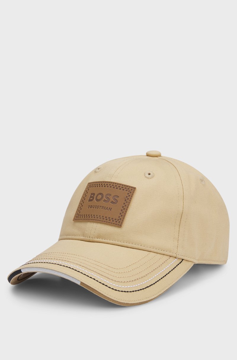 Hugo Boss Gorra para equitación con parche con logo de inspiración retro
