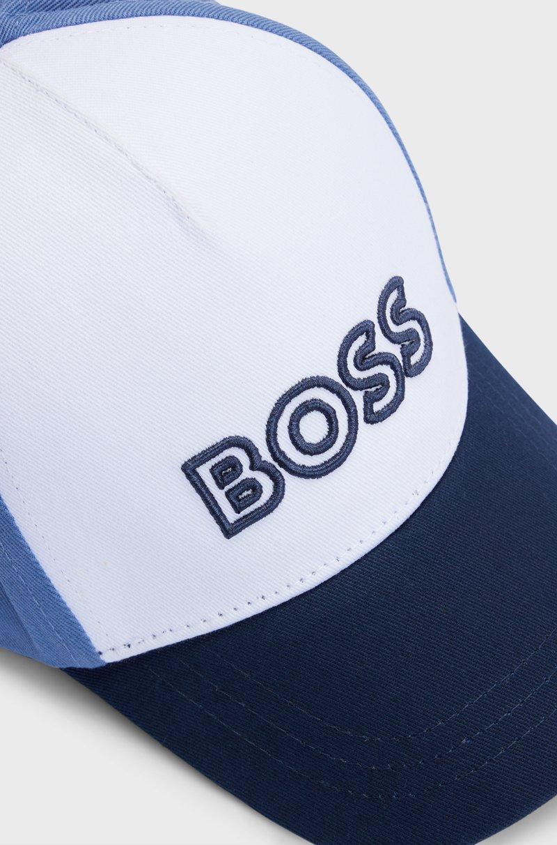 Hugo Boss Gorra Para Niños En Sarga De Algodón Con Logo Estampado