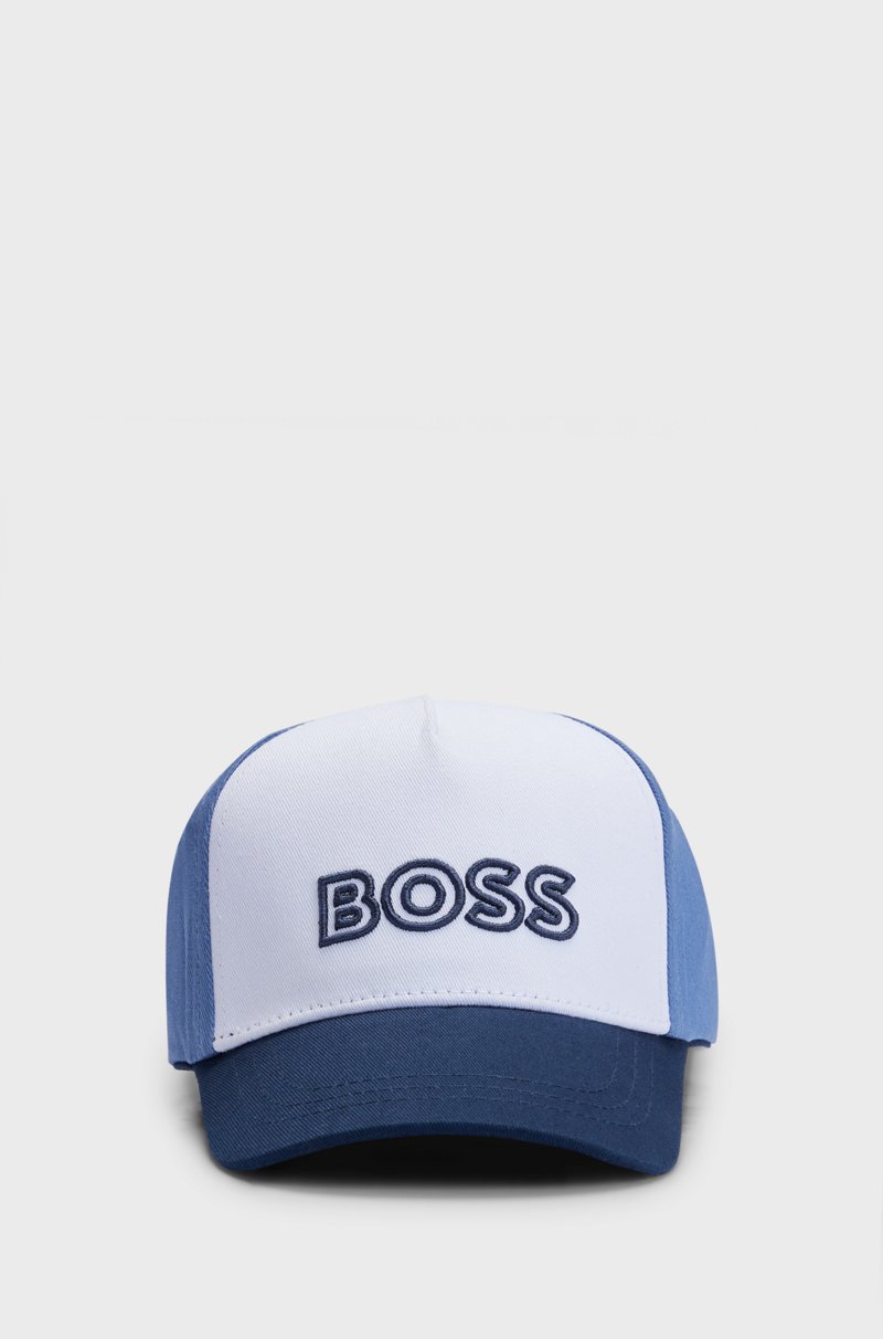 Hugo Boss Gorra para niños en sarga de algodón con logo estampado