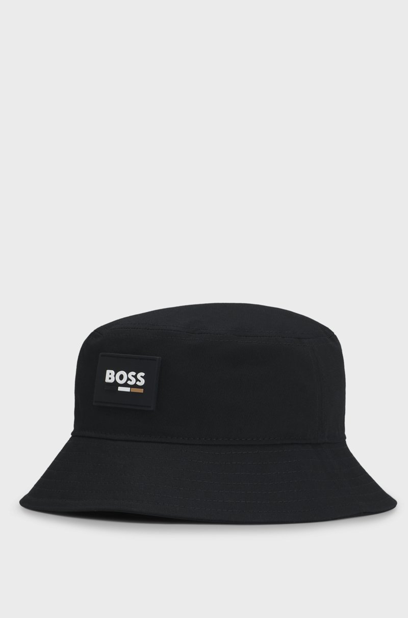 Hugo Boss Gorro De Pescador Para Niños De Algodón Con Insignia De Logo De Goma