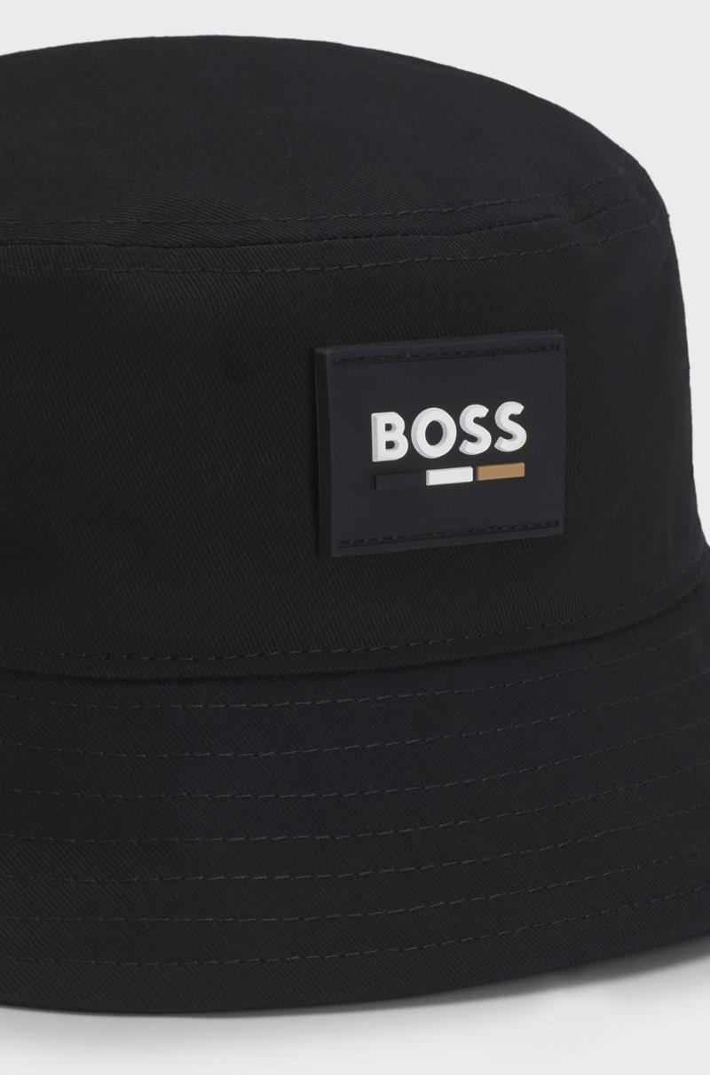 Hugo Boss Gorro De Pescador Para Niños De Algodón Con Insignia De Logo De Goma