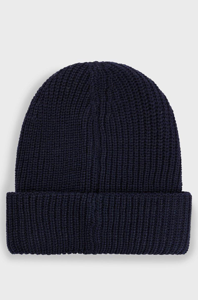 Hugo Boss Gorro De Punto De Doble Capa Para Niños Con Detalle De La Marca En Felpa