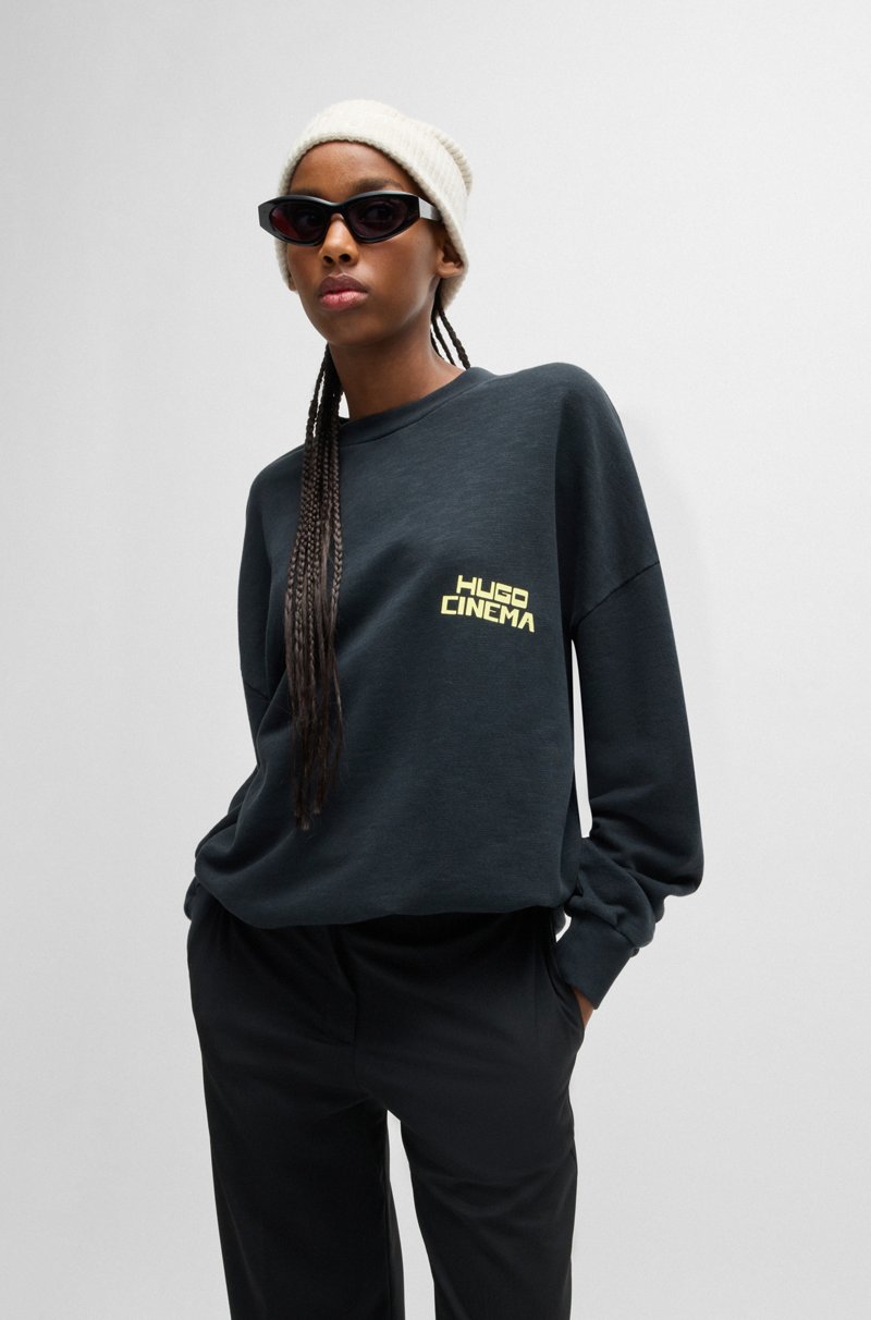 Hugo Boss Gorro De Punto En Canalé Con Logo Caligrafiado Bordado